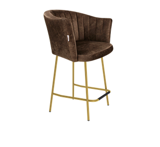Полубарный стул SHT-ST42-1 / SHT-S29P-1 (кофейный трюфель/золото) во Владикавказе