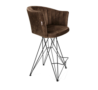 Полубарный стул SHT-ST42-1 / SHT-S66-1 (кофейный трюфель/черный муар) во Владикавказе