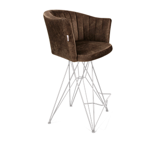 Полубарный стул SHT-ST42-1 / SHT-S66-1 (кофейный трюфель/хром лак) во Владикавказе