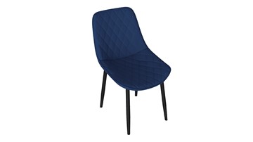 Обеденный стул Oscar (Черный муар/Велюр L005 синий) во Владикавказе