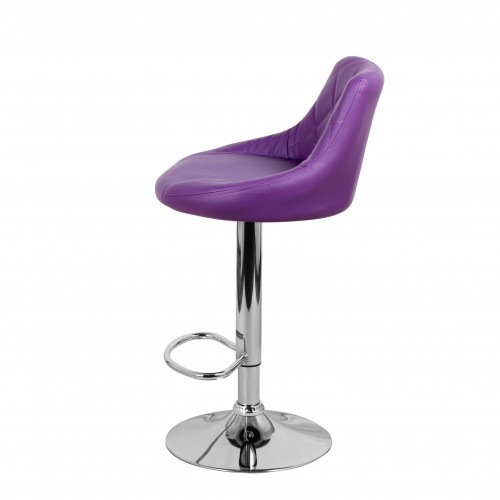Барный стул Комфорт с мягкой спинкой WX-2396 экокожа фиолетовый во Владикавказе - изображение 7
