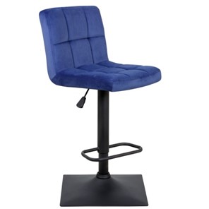 Барный стул Курт с мягкой спинкой WX-2320 велюр синий во Владикавказе