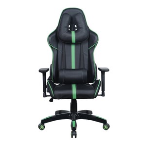 Компьютерное кресло Brabix GT Carbon GM-120 (две подушки, экокожа, черное/зеленое) 531929 во Владикавказе