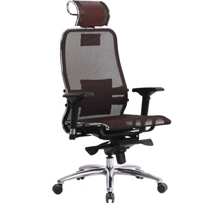Кресло офисное Samurai S-3.04, темно-бордовый во Владикавказе