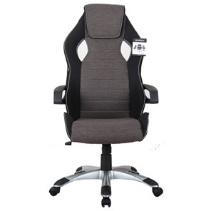 Офисное кресло Brabix Techno GM-002 (ткань, черное/серое, вставки белые) во Владикавказе