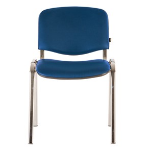 Офисный стул Brabix Iso CF-001 (хромированный каркас, кожзам синий) 531428 во Владикавказе