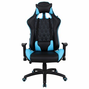 Кресло офисное Brabix GT Master GM-110 (две подушки, экокожа, черное/голубое) 531928 во Владикавказе