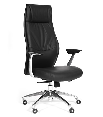 Кресло офисное CHAIRMAN Vista Экокожа премиум черная во Владикавказе - изображение