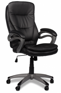Офисное кресло J 9302 экокожа /пластик, черный во Владикавказе