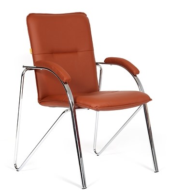 Кресло CHAIRMAN 850 Экокожа Terra 111 коричневая во Владикавказе - изображение