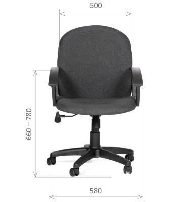 Кресло CHAIRMAN 681 Ткань C-3 черное во Владикавказе - изображение 1
