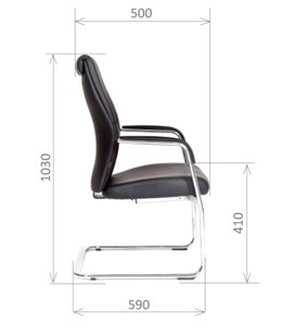 Офисное кресло CHAIRMAN Vista V Экокожа премиум черная во Владикавказе - предосмотр 2