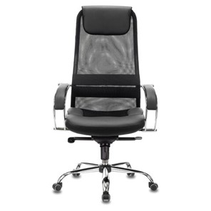 Кресло Brabix Premium Stalker EX-609 PRO (хром, мультиблок, ткань-сетка/экокожа, черное) 532416 во Владикавказе