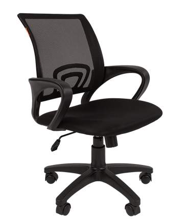 Кресло компьютерное CHAIRMAN 696 black Сетчатый акрил DW62 черный во Владикавказе - изображение