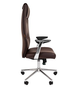 Кресло офисное CHAIRMAN Vista Экокожа премиум коричневая (vista) во Владикавказе - предосмотр 4