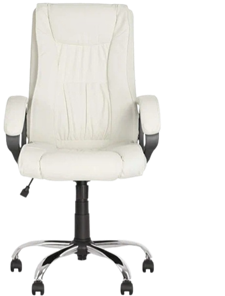 Офисное кресло ELLY (CHR68) экокожа ECO-50, белая во Владикавказе