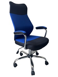 Офисное кресло C168 черный/синий во Владикавказе