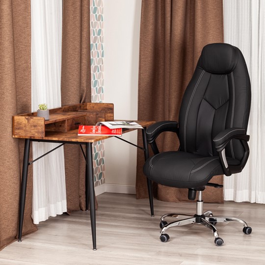 Компьютерное кресло BOSS Lux, кож/зам, черный, арт.21151 во Владикавказе - изображение 12