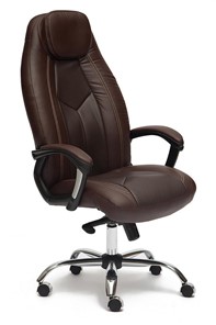 Кресло BOSS Lux, кож/зам, коричневый/коричневый перфорированный, арт.9816 во Владикавказе
