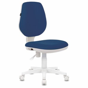 Офисное кресло Brabix Fancy MG-201W (без подлокотников, пластик белый, синие) 532413 во Владикавказе