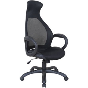 Кресло офисное Brabix Premium Genesis EX-517 (пластик черный, ткань/экокожа/сетка черная)   531574 во Владикавказе