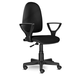 Кресло офисное Brabix Prestige Ergo MG-311 (регулируемая эргономичная спинка, кожзам, черное) 531877 во Владикавказе