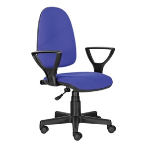Компьютерное кресло Brabix Prestige Ergo MG-311 (регулируемая эргономичная спинка, ткань, черно-синее) 531876 во Владикавказе