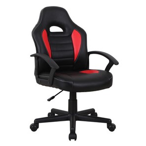 Кресло офисное BRABIX "Spark GM-201", экокожа, черное/красное, 532503 во Владикавказе