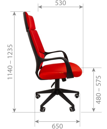 Кресло CHAIRMAN 525, серое во Владикавказе - изображение 2