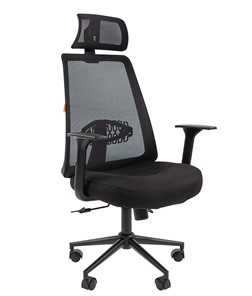 Офисное кресло CHAIRMAN 535 BLACK Сетчатый акрил черный / Полиэстер черный во Владикавказе