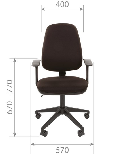 Кресло компьютерное CHAIRMAN 661 Ткань стандарт 15-13 серая во Владикавказе - изображение 3