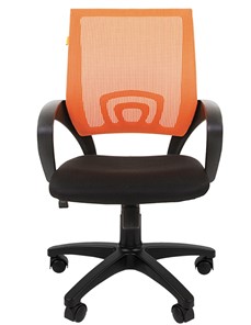 Компьютерное кресло CHAIRMAN 696 black Сетчатый акрил DW66 оранжевый во Владикавказе - предосмотр 4