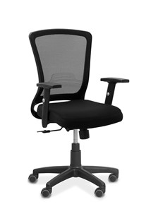 Офисное кресло для персонала Фьюжн, сетка/ткань TW / черная/черная во Владикавказе
