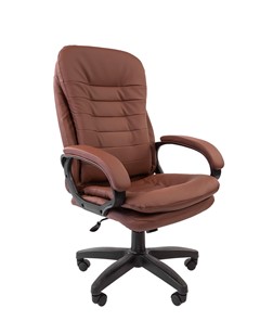 Кресло CHAIRMAN 795 LT, экокожа, цвет коричневый во Владикавказе