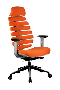 Кресло компьютерное Riva Chair SHARK (Оранжевый/серый) во Владикавказе