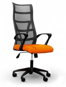 Кресло ДамОфис 5600, оранж/черное во Владикавказе