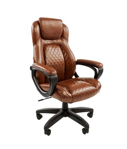 Кресло CHAIRMAN 432, экокожа, цвет коричневый во Владикавказе