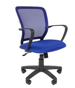 Компьютерное кресло CHAIRMAN 698 black TW-05, ткань, цвет синий во Владикавказе