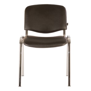 Офисный стул Brabix Iso CF-001 (хромированный каркас, кожзам черный) 531424 во Владикавказе