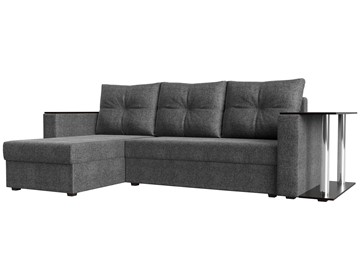 Угловой раскладной диван Атланта Лайт, Серый (рогожка) во Владикавказе
