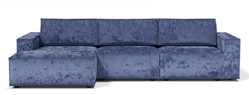 Угловой диван с оттоманкой Лофт 357х159х93 (Ремни/Тик-так) во Владикавказе