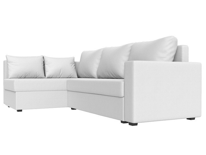 Угловой диван Мансберг, Белый (Экокожа) во Владикавказе - изображение 7