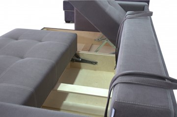 Угловой диван Fashion soft 210 (Uno grey + Brix latte) во Владикавказе - предосмотр 3