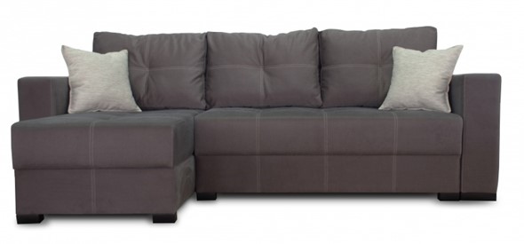 Угловой диван Fashion soft 210 (Uno grey + Brix latte) во Владикавказе - изображение