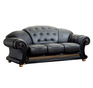 Прямой диван Versace (3-х местный) black во Владикавказе