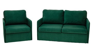 Комплект мебели Амира зеленый диван + кресло во Владикавказе