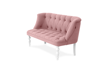 Прямой диван Бриджит розовый ножки белые во Владикавказе