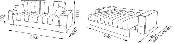 Прямой диван Камелот 4 (НПБ) во Владикавказе - изображение 6