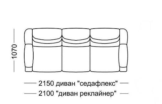 Диван прямой Мишель Элита 50 М, седафлекс во Владикавказе - изображение 7