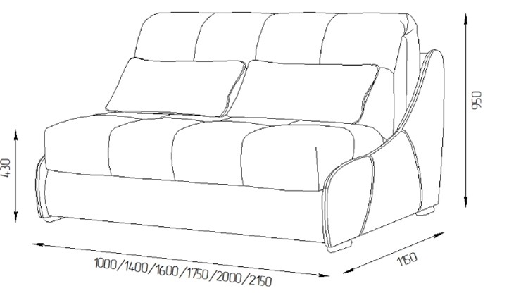 Прямой диван Токио 150 (ППУ) во Владикавказе - изображение 11